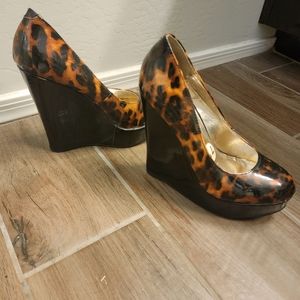Animal Print Wedges